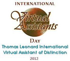 Thomas Leonard Virtual Assistant of Distinction Award Nominee