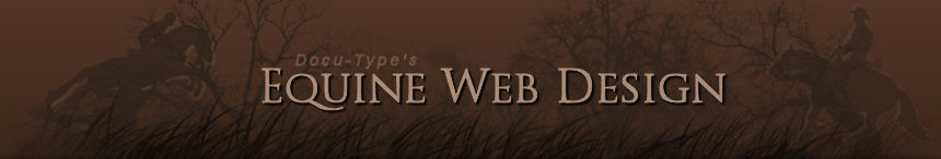 Equine Web Design Banner Logo